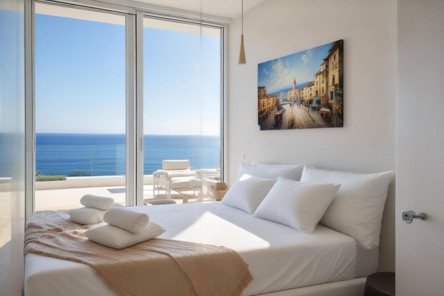 Seaview Luxury Villa Jacuzzi & Pool! 2 Min Beach 프로타라스 외부 사진