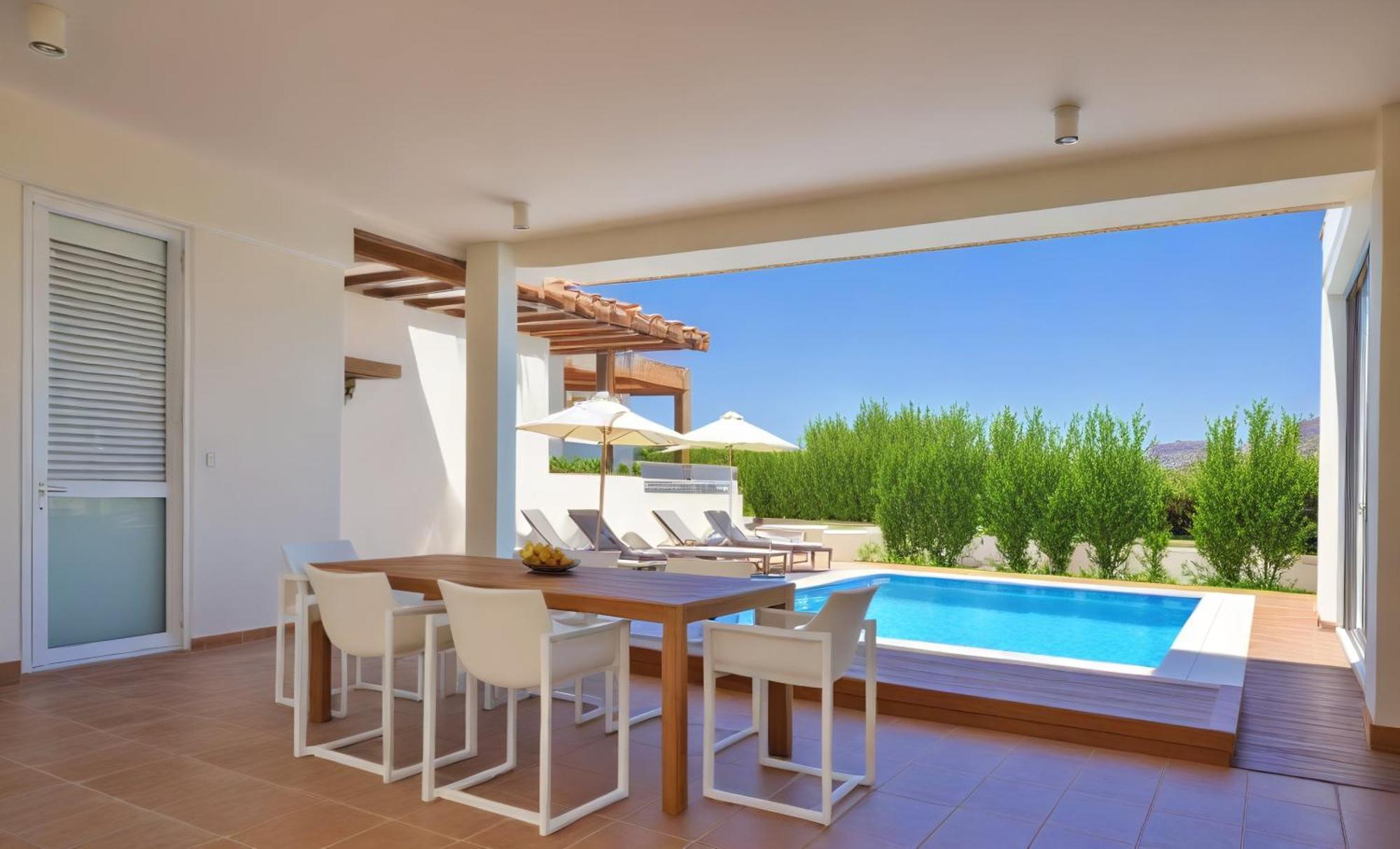 Seaview Luxury Villa Jacuzzi & Pool! 2 Min Beach 프로타라스 외부 사진